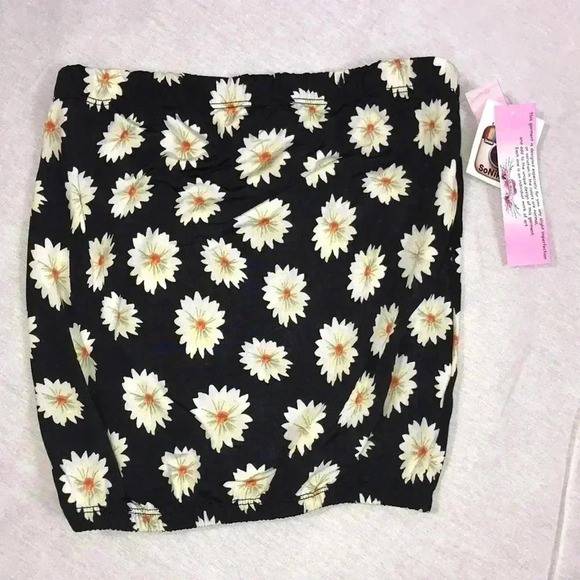 So Nikki Size Small 7/8 Girls Yellow Daisies Tube Top. New With Tags - Picture 1 of 2